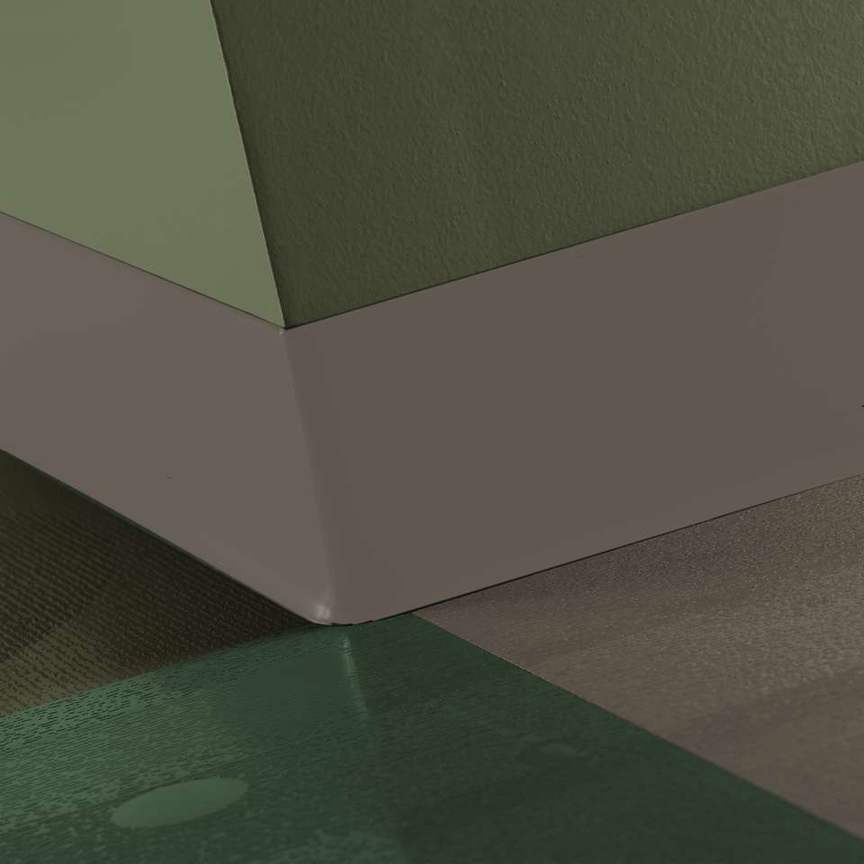 Tarkett - TightLock - Resilient 4 3⁄8” #283 Toast - Wallbase 75'