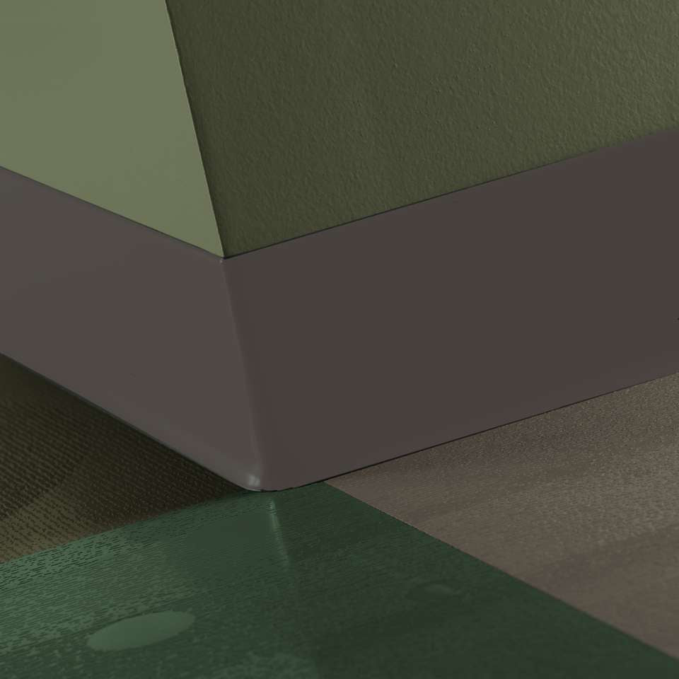 Tarkett - TightLock - Resilient 4 3⁄8” #47 Brown - Wallbase 75'