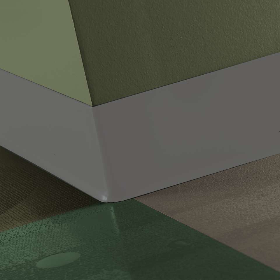Tarkett - TightLock - Resilient 4 3⁄8” #48 Grey - Wallbase 75'
