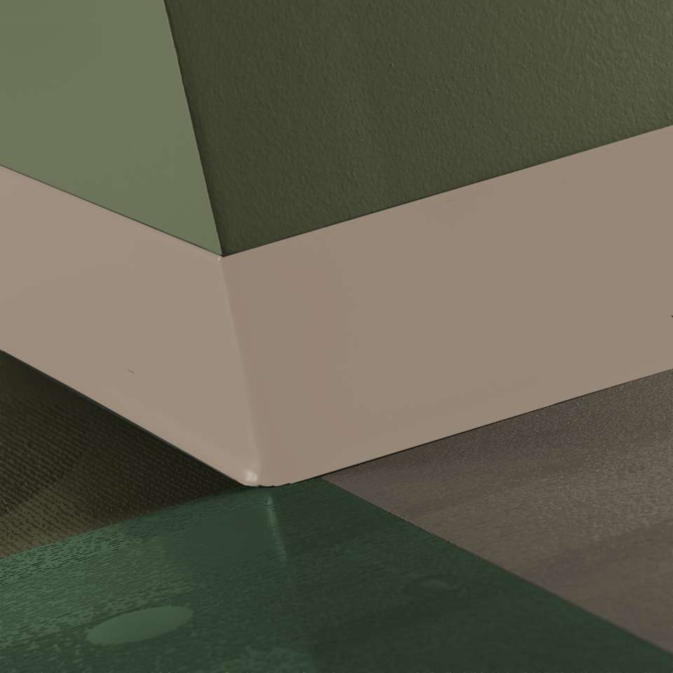 Tarkett - TightLock - Resilient 4 3⁄8” #49 Beige - Wallbase 75'