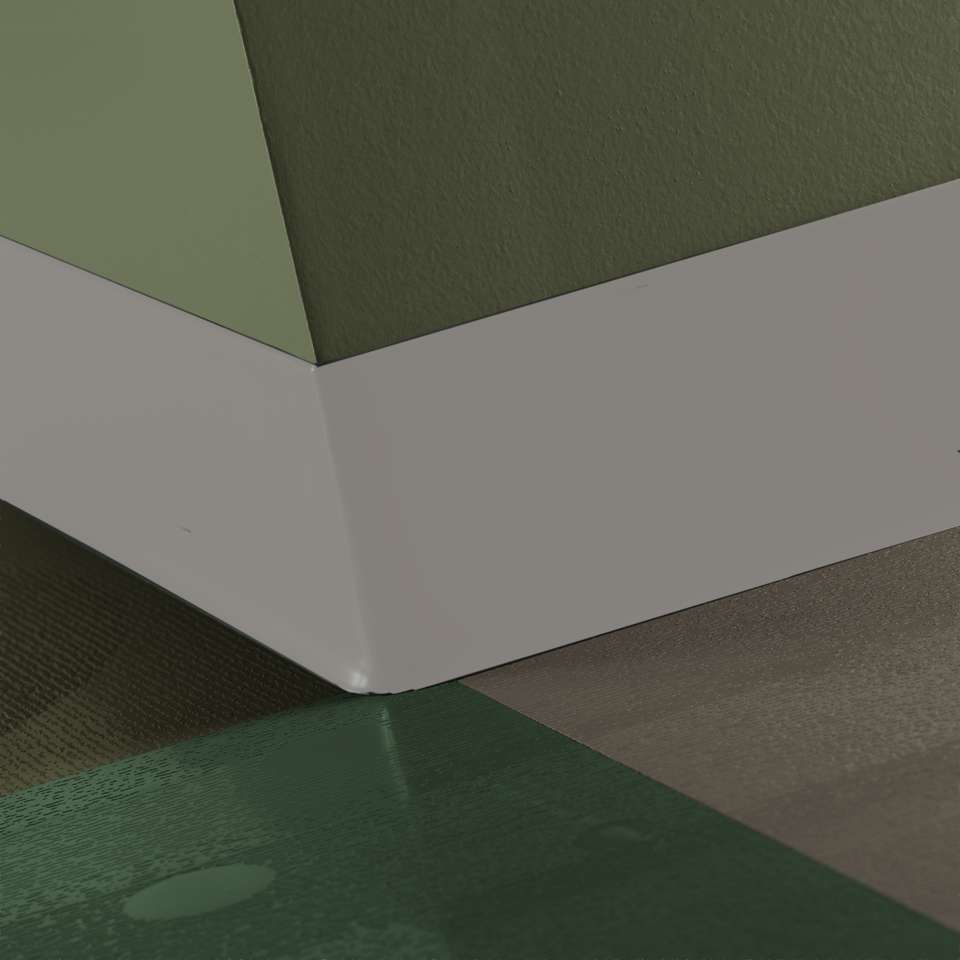 Tarkett - TightLock - Resilient 4 3⁄8” #55 Silver Grey - Wallbase 75'