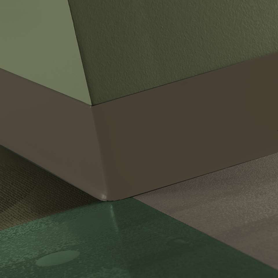 Tarkett - TightLock - Resilient 4 3⁄8” #66 Either Ore - Wallbase 75'