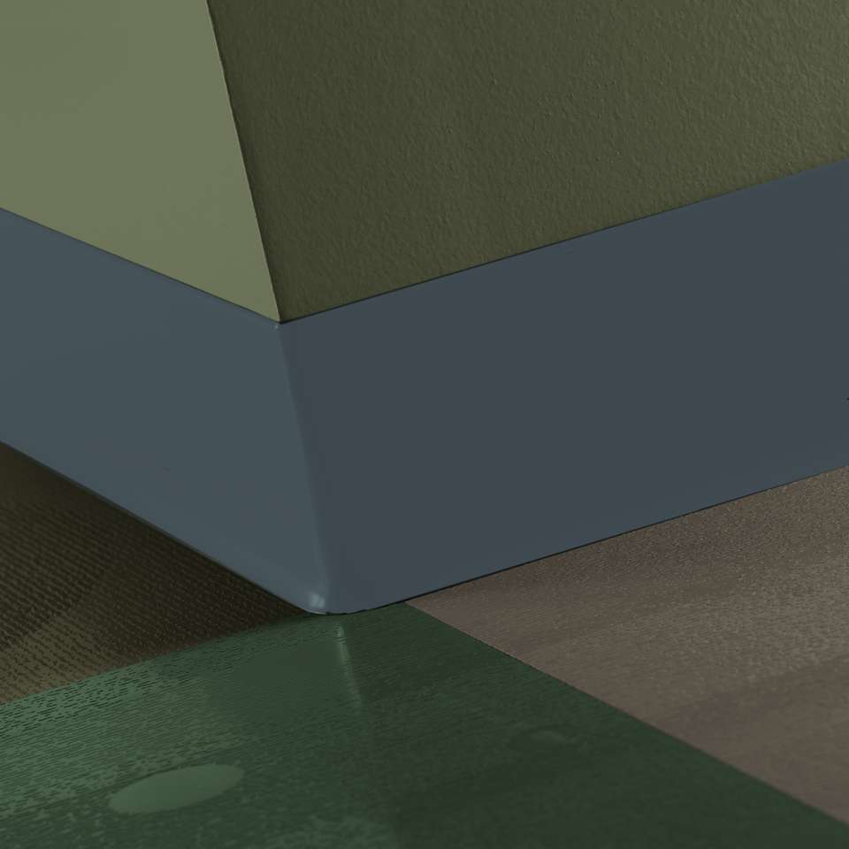 Tarkett - TightLock - Resilient 4 3⁄8” #92 Blue Lagoon - Wallbase 75'