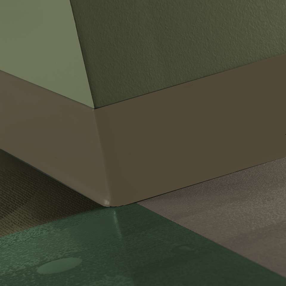 Tarkett - TightLock - Resilient 4 3⁄8” #TB2 Boxwood - Wallbase 75'