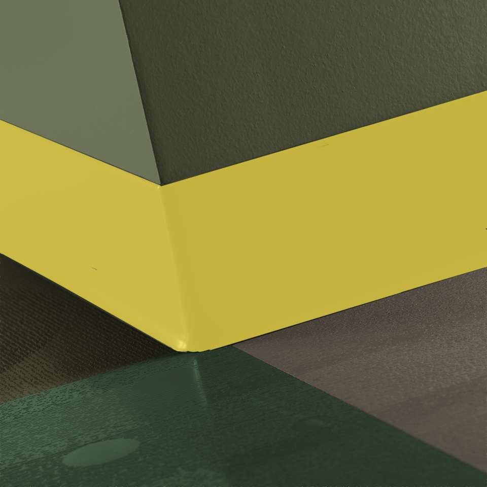 Tarkett - TightLock - Resilient 4 3⁄8” #TG7 Canary - Wallbase 75'