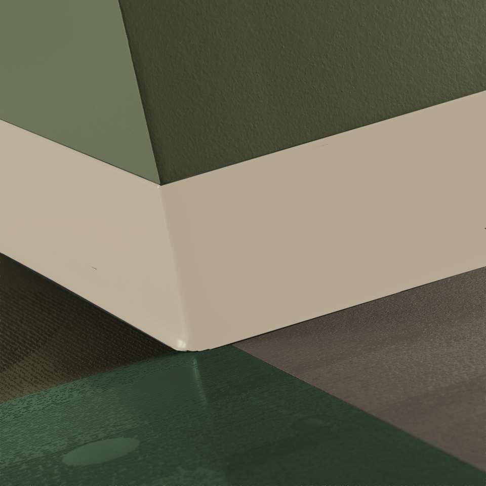 Tarkett - TightLock - Resilient 6 3⁄8” #34 Almond - Wallbase 75'