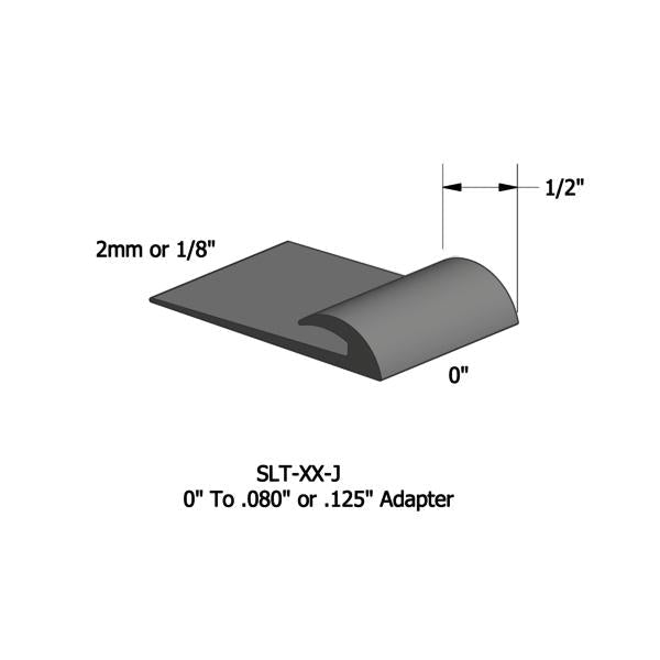 Tarkett - Transition en vinyle Slim Line de 1/8" au sous-plancher #20 Charcoal 1/2" x 12'