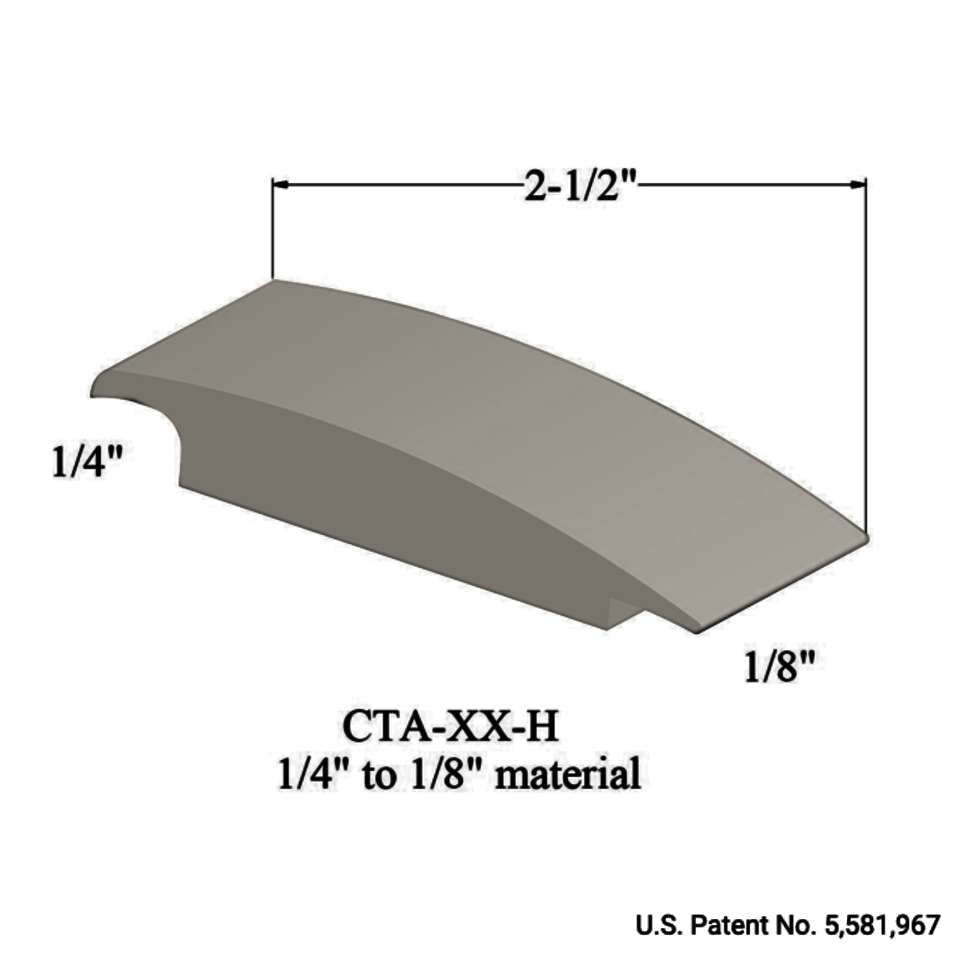 Tarkett - Wheeled Traffic Transitions - CTA 01 H 1/4" to 1/8" material #1 Snow White 12'