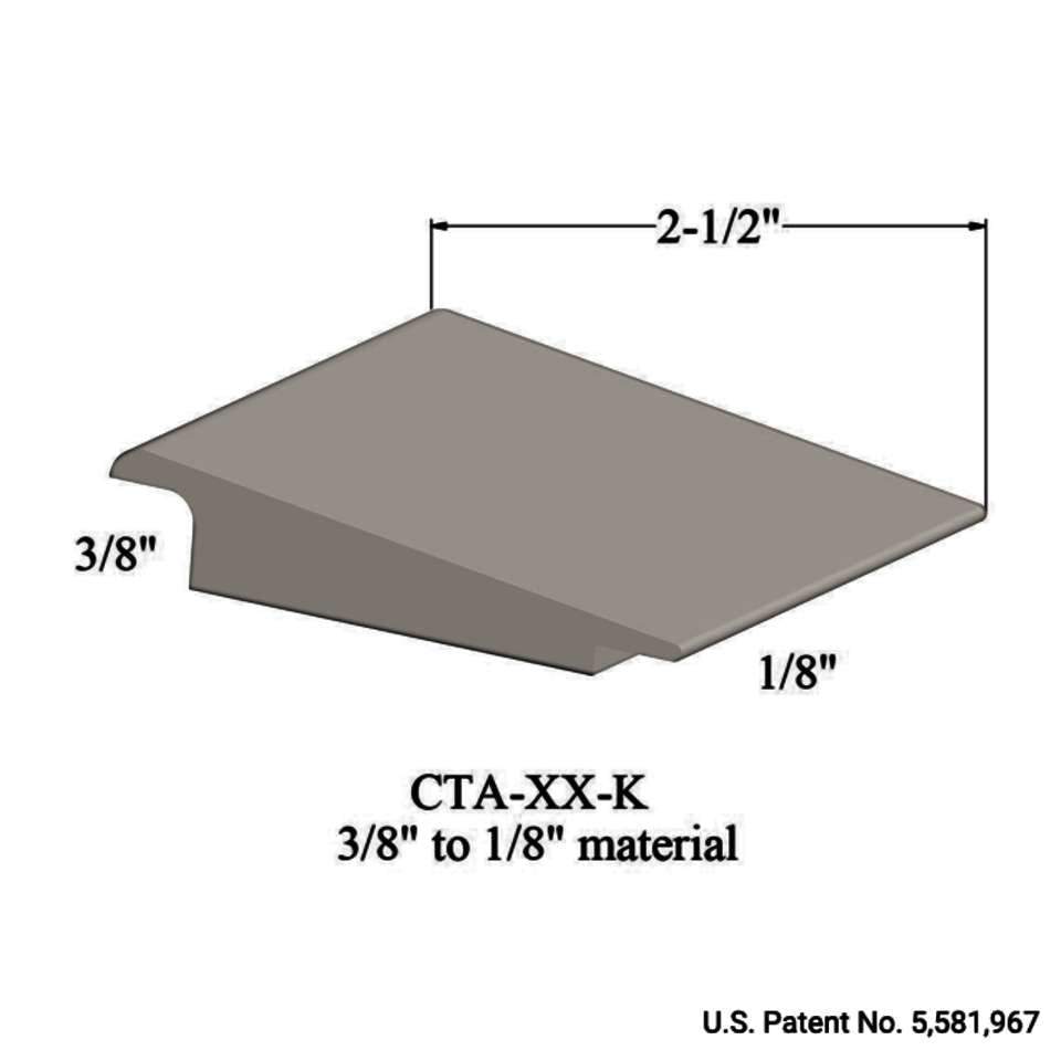 Tarkett - Wheeled Traffic Transitions - CTA 01 K 3/8" to 1/8" material #1 Snow White 12'