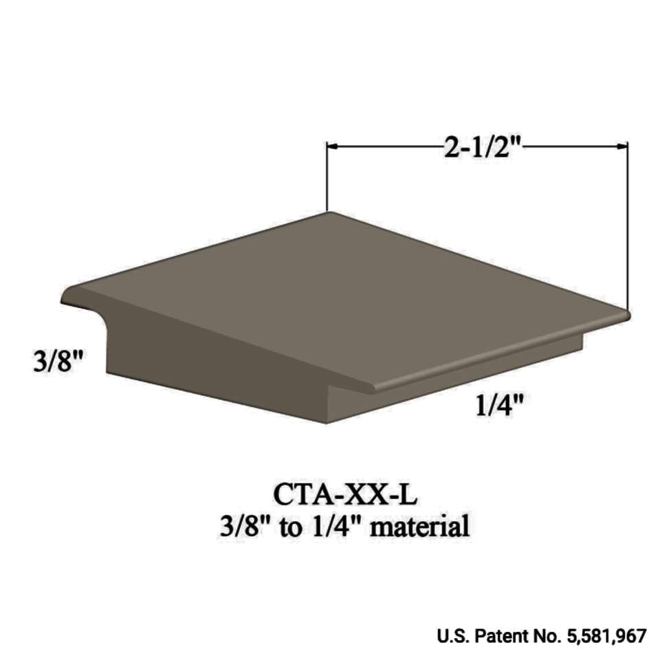 Tarkett - Wheeled Traffic Transitions - CTA 09 L 3/8" to 1/4" material #9 Clay 12'