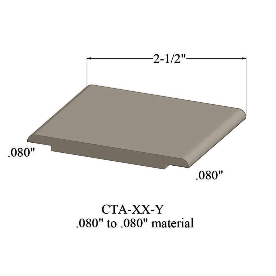 Tarkett - Wheeled Traffic Transitions - CTA 09 Y .080" to .080" material #9 Clay 12'
