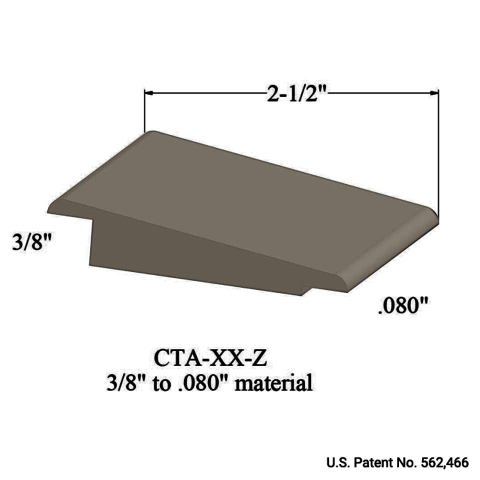 Tarkett - Wheeled Traffic Transitions - CTA 09 Z 3/8" to .080" material #9 Clay 12'