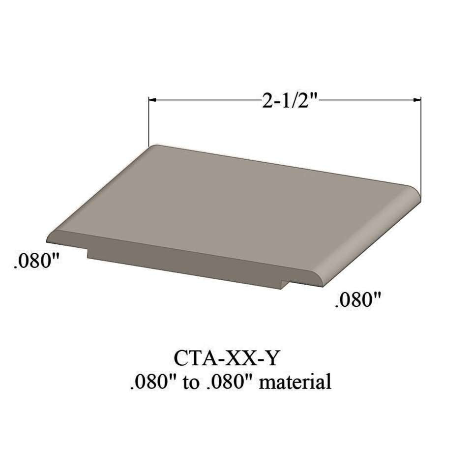 Tarkett - Wheeled Traffic Transitions - CTA 11 Y .080" to .080" material #11 Canvas 12'