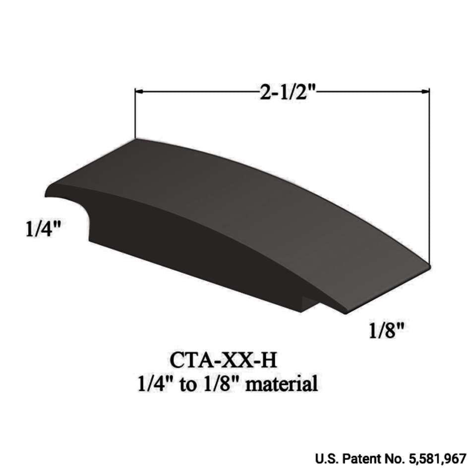 Tarkett - Wheeled Traffic Transitions - CTA 167 H 1/4" to 1/8" material #167 Fudge 12'
