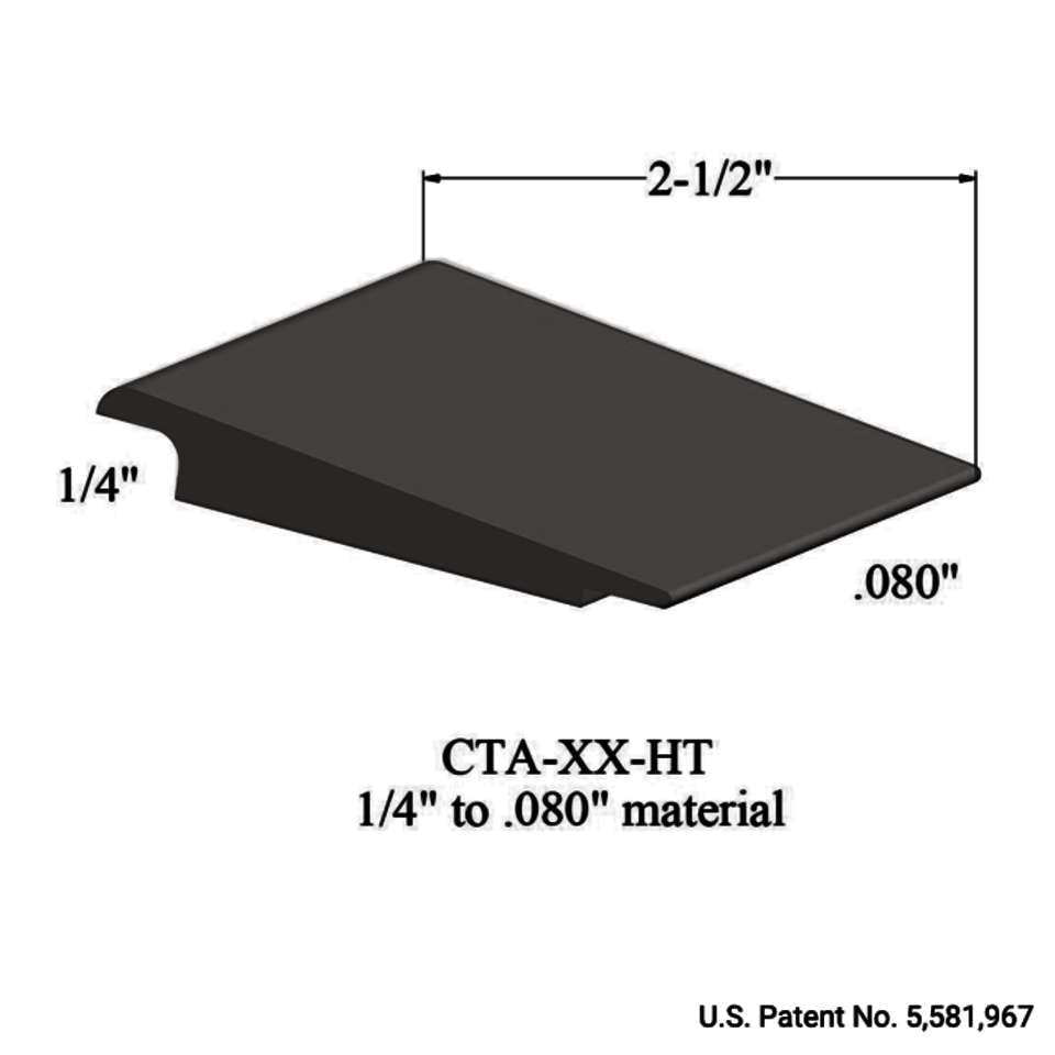 Tarkett - Wheeled Traffic Transitions - CTA 167 HT 1/4" to .080" material #167 Fudge 12'