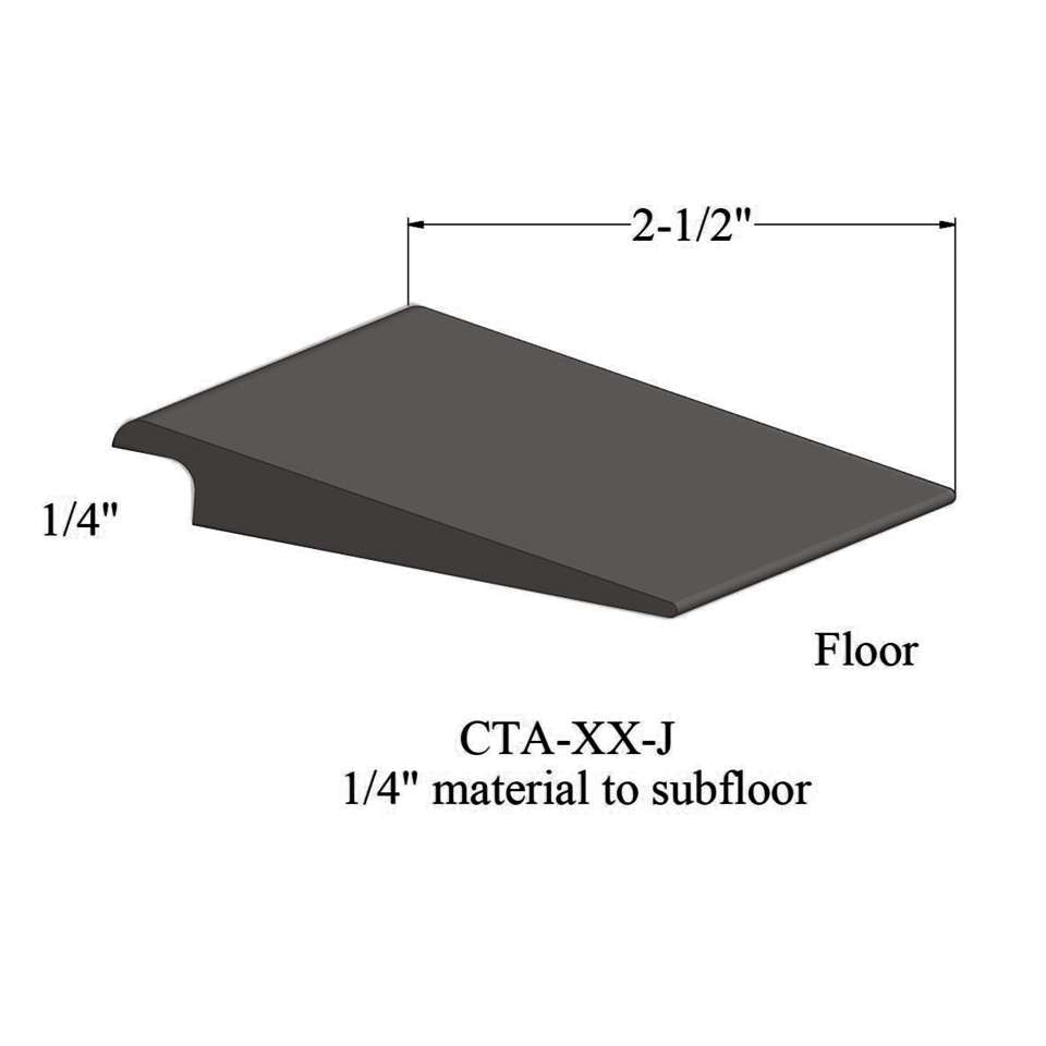 Tarkett - Wheeled Traffic Transitions - CTA 167 J 1/4" matériau de sous-plancher #167 Fudge 12'