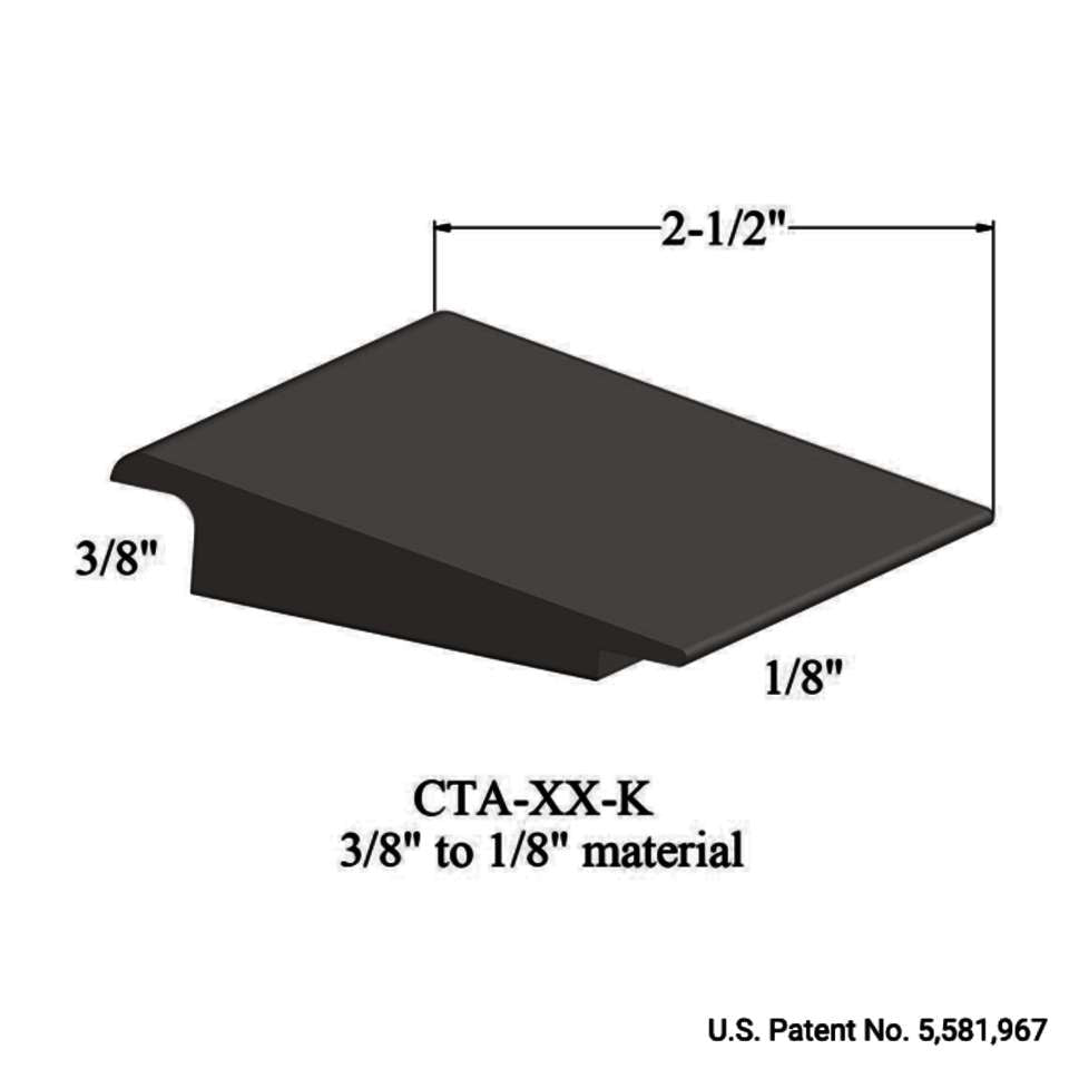 Tarkett - Wheeled Traffic Transitions - CTA 167 K 3/8" to 1/8" material #167 Fudge 12'