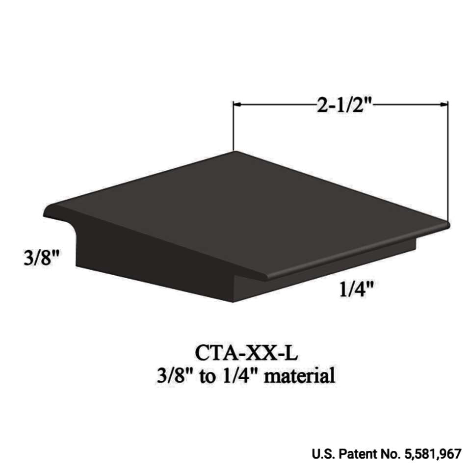 Tarkett - Wheeled Traffic Transitions - CTA 167 L 3/8" to 1/4" material #167 Fudge 12'