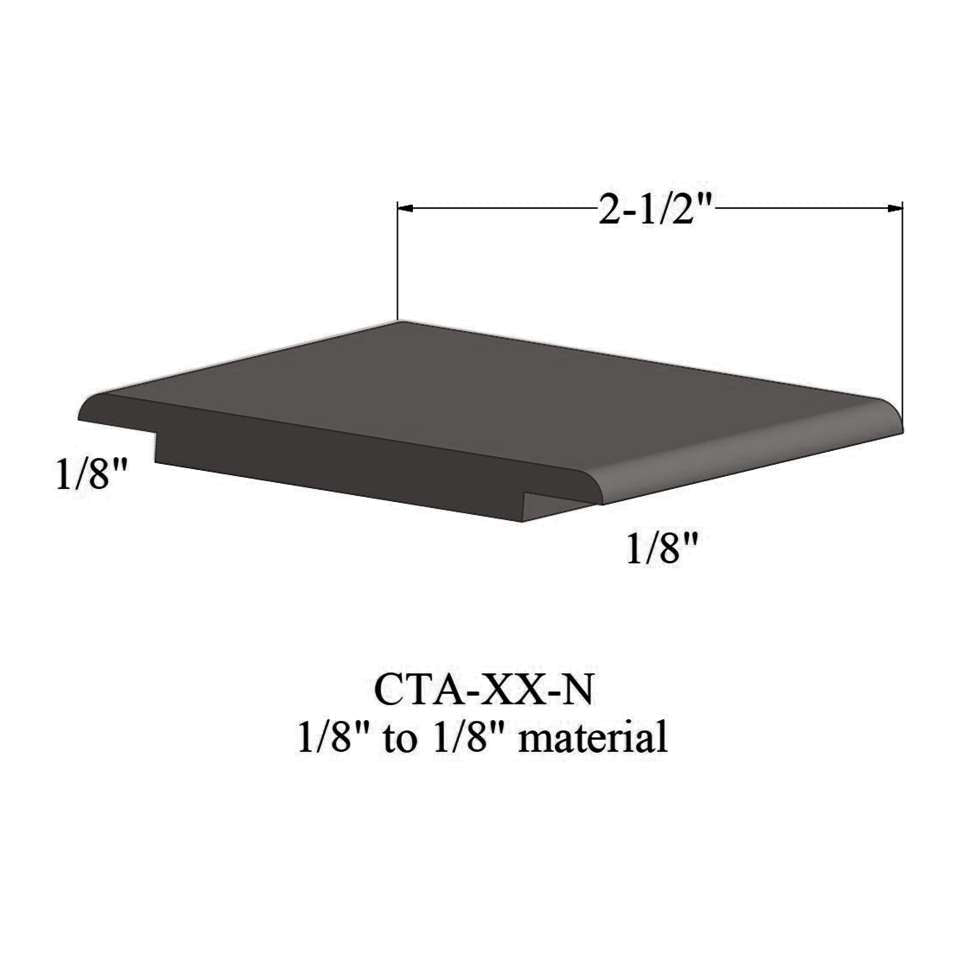 Tarkett - Wheeled Traffic Transitions - CTA 167 N 1/8" to 1/8" material #167 Fudge 12'
