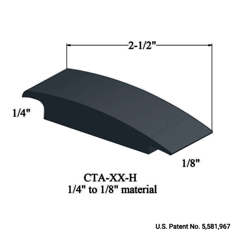 Tarkett - Wheeled Traffic Transitions - CTA 18 H 1/4" to 1/8" material #18 Navy Blue 12'