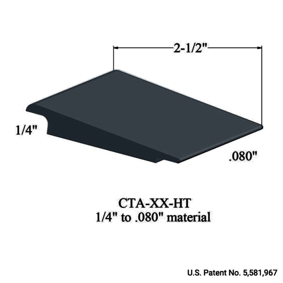 Tarkett - Wheeled Traffic Transitions - CTA 18 HT 1/4" to .080" material #18 Navy Blue 12'