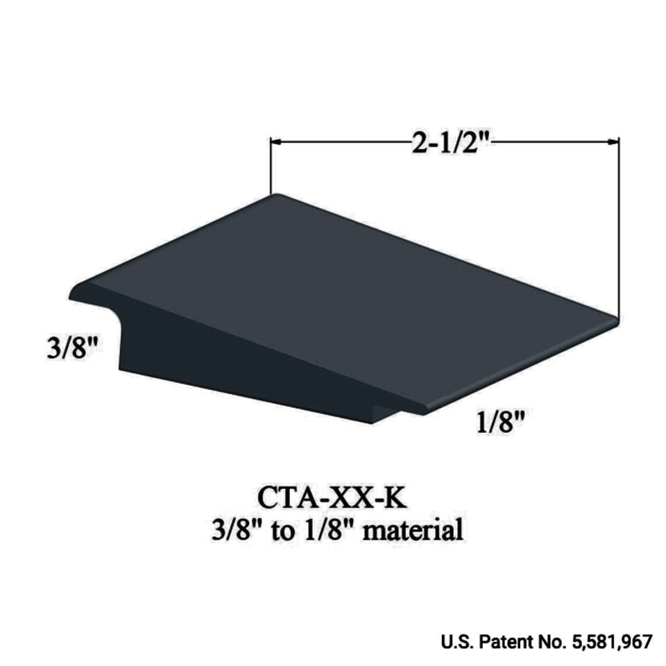 Tarkett - Wheeled Traffic Transitions - CTA 18 K 3/8" to 1/8" material #18 Navy Blue 12'