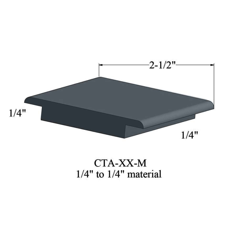 Tarkett - Wheeled Traffic Transitions - CTA 18 M 1/4" to 1/4" material #18 Navy Blue 12'