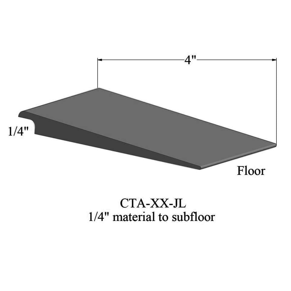 Tarkett - Wheeled Traffic Transitions - CTA 20 JL 1/4" matériau de sous-plancher #20 Charcoal 12'