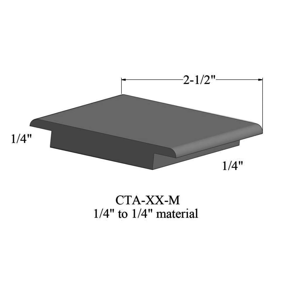 Tarkett - Wheeled Traffic Transitions - CTA 20 M 1/4" to 1/4" material #20 Charcoal 12'