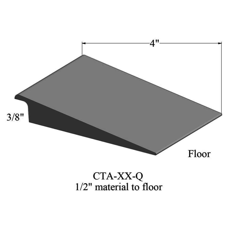 Tarkett - Wheeled Traffic Transitions - CTA 20 Q 1/2" matériau de sous-plancher #20 Charcoal 12'