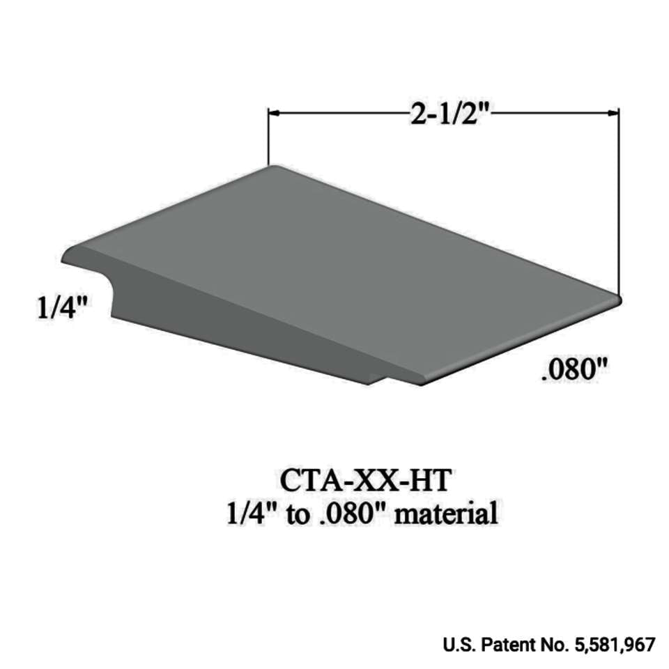 Tarkett - Wheeled Traffic Transitions - CTA 21 HT 1/4" to .080" material #21 Platinum 12'