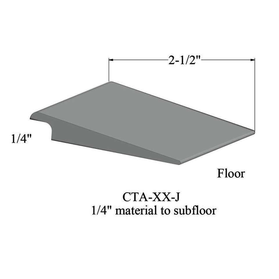 Tarkett - Wheeled Traffic Transitions - CTA 21 J 1/4" matériau de sous-plancher #21 Platinum 12'