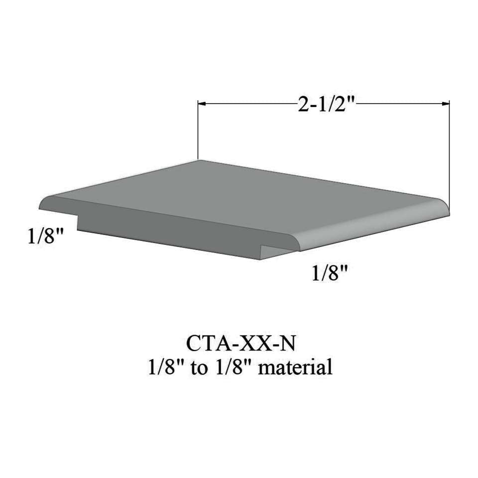 Tarkett - Wheeled Traffic Transitions - CTA 21 N 1/8" to 1/8" material #21 Platinum 12'