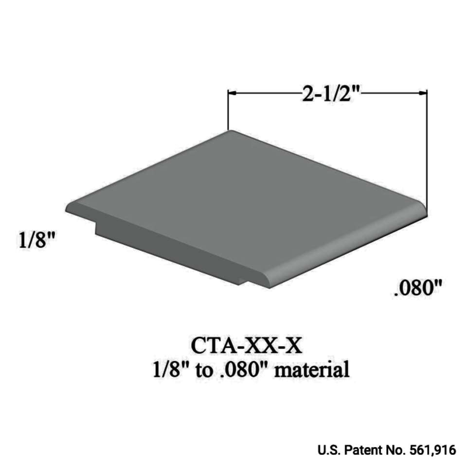 Tarkett - Wheeled Traffic Transitions - CTA 21 X 1/8" to .080" material #21 Platinum 12'