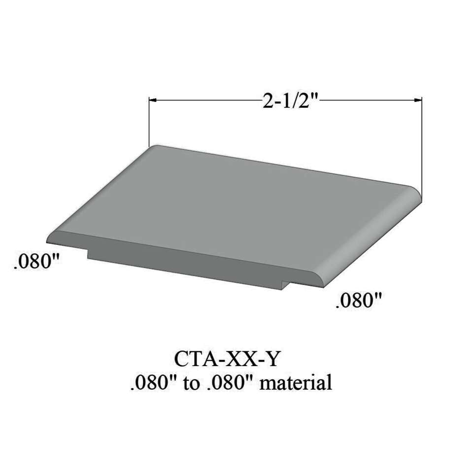 Tarkett - Wheeled Traffic Transitions - CTA 21 Y .080" to .080" material #21 Platinum 12'