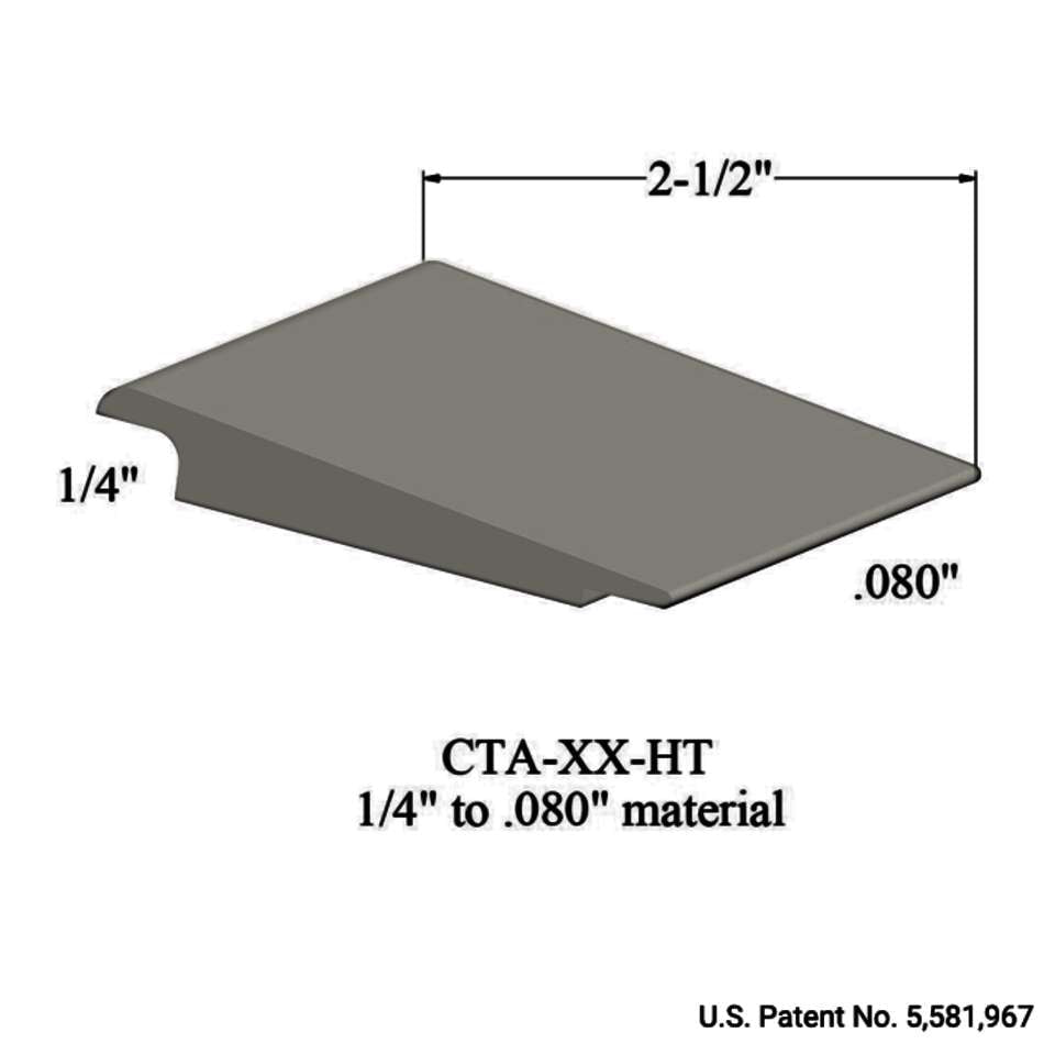 Tarkett - Wheeled Traffic Transitions - CTA 24 HT 1/4" to .080" material #24 Grey Haze 12'