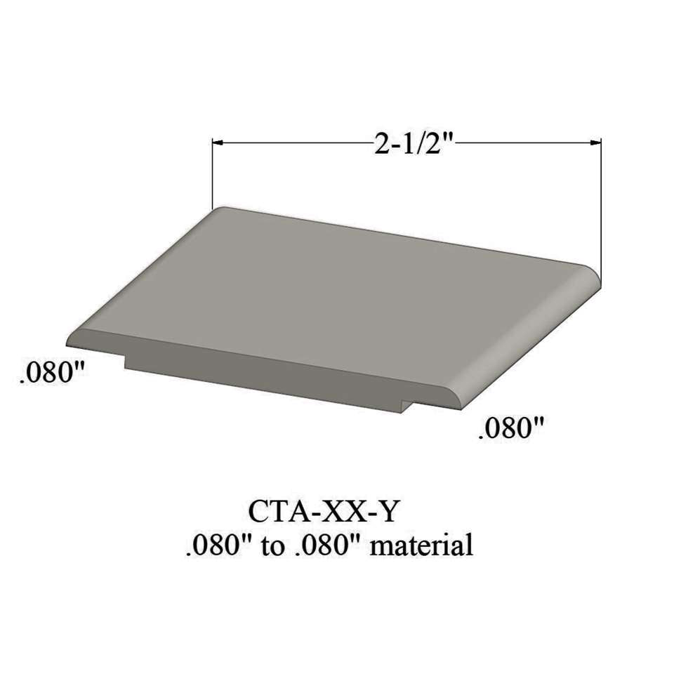 Tarkett - Wheeled Traffic Transitions - CTA 24 Y .080" to .080" material #24 Grey Haze 12'