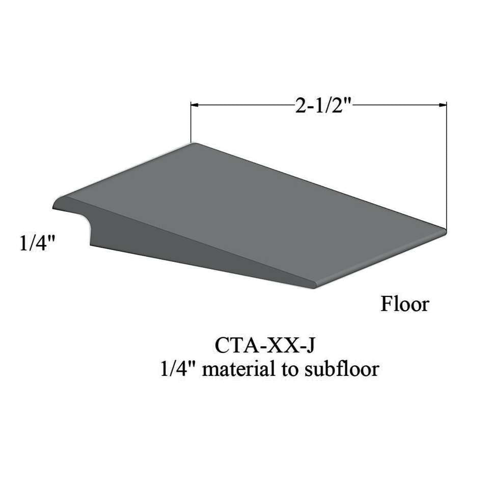Tarkett - Wheeled Traffic Transitions - CTA 28 J 1/4" matériau de sous-plancher #28 Medium Grey 12'