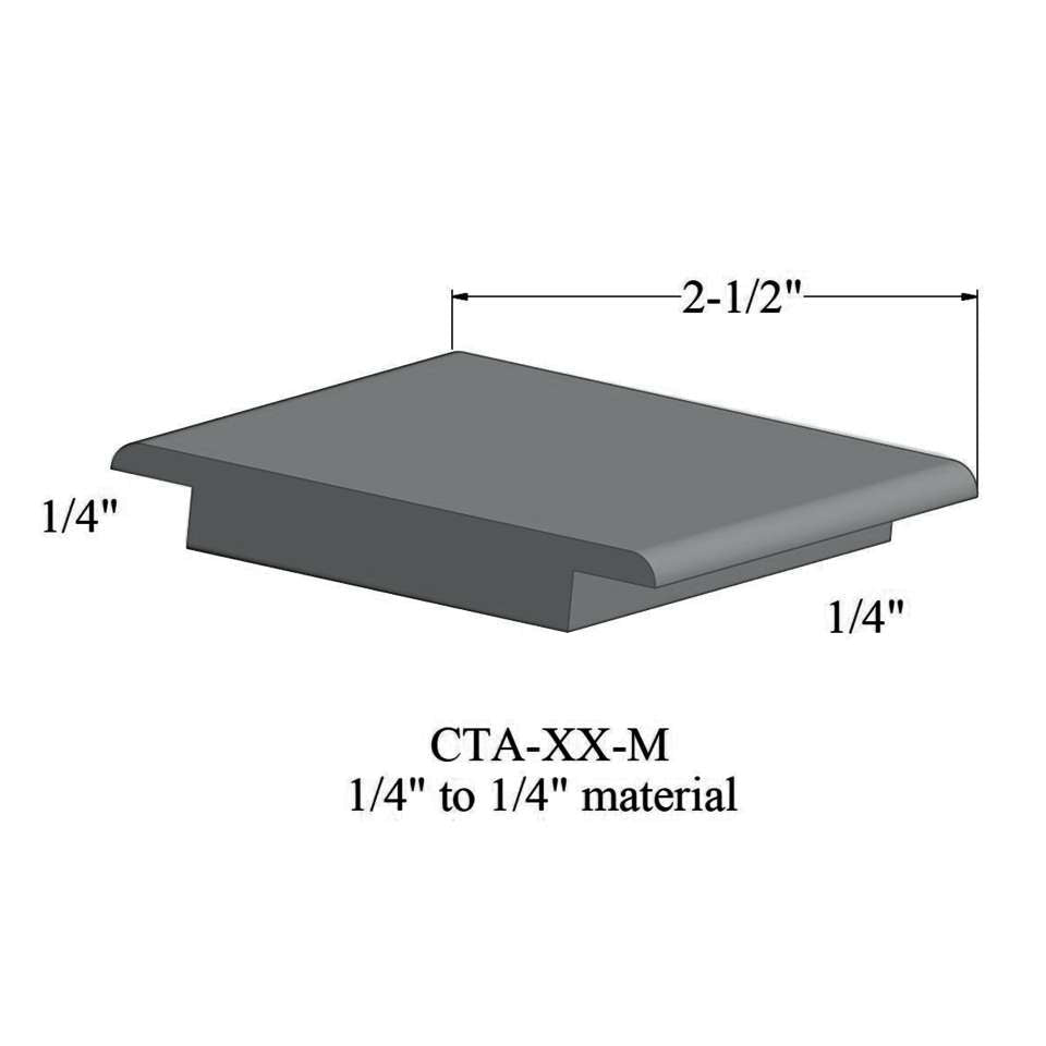 Tarkett - Wheeled Traffic Transitions - CTA 28 M 1/4" to 1/4" material #28 Medium Grey 12'