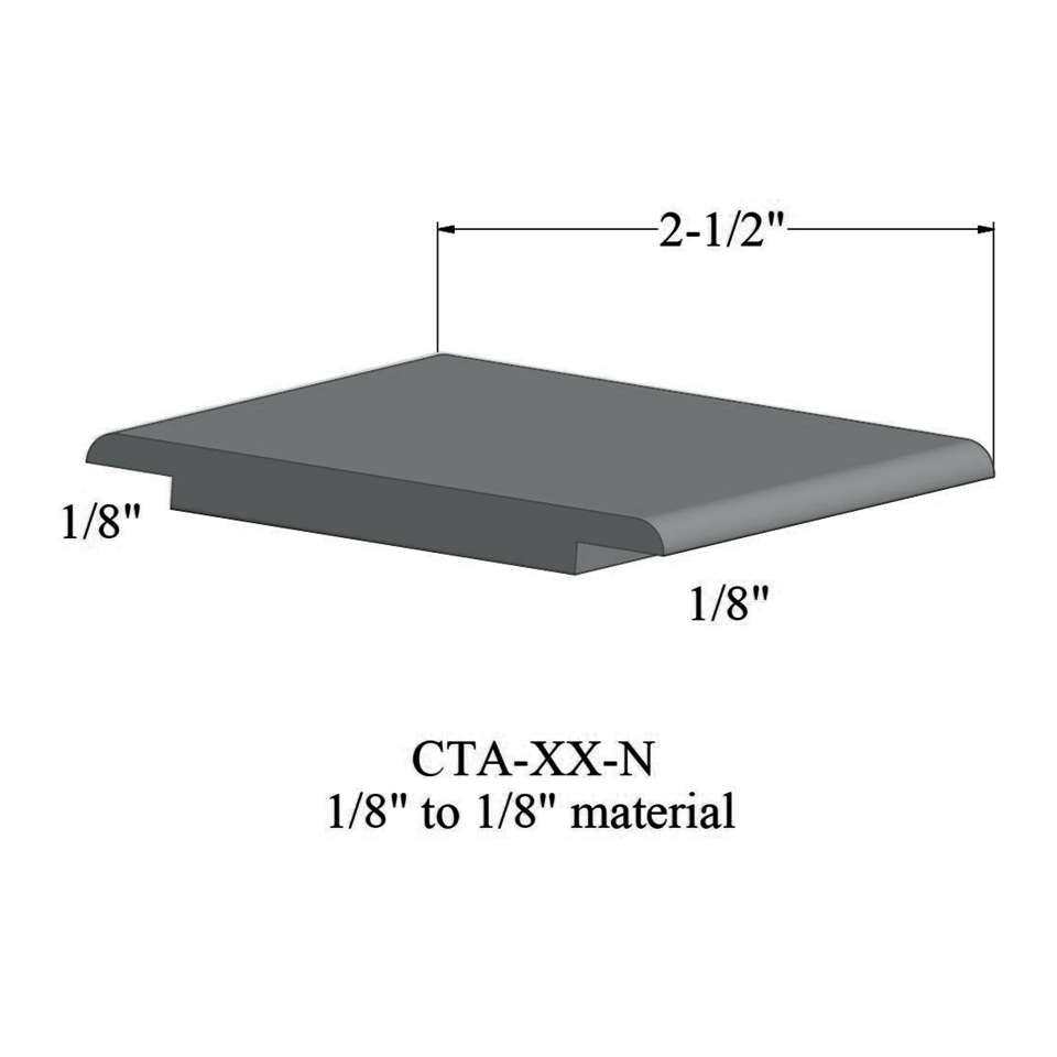 Tarkett - Wheeled Traffic Transitions - CTA 28 N 1/8" to 1/8" material #28 Medium Grey 12'