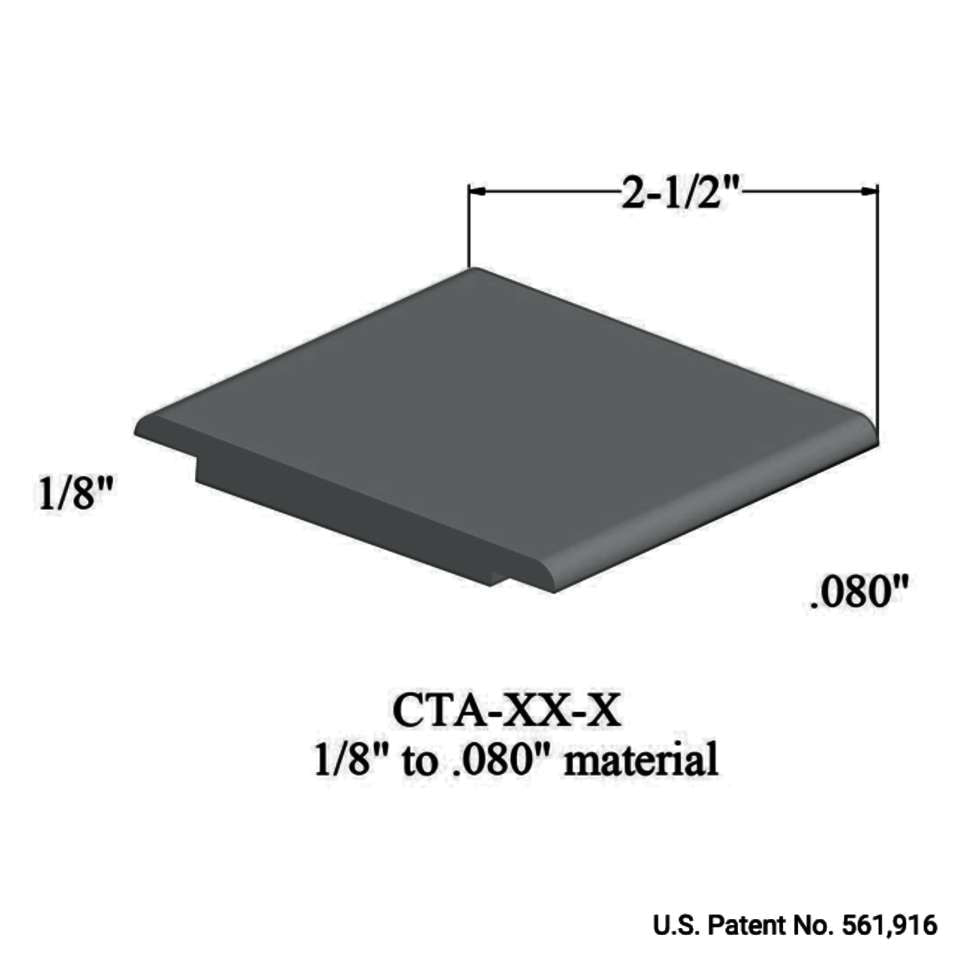 Tarkett - Wheeled Traffic Transitions - CTA 28 X 1/8" to .080" material #28 Medium Grey 12'