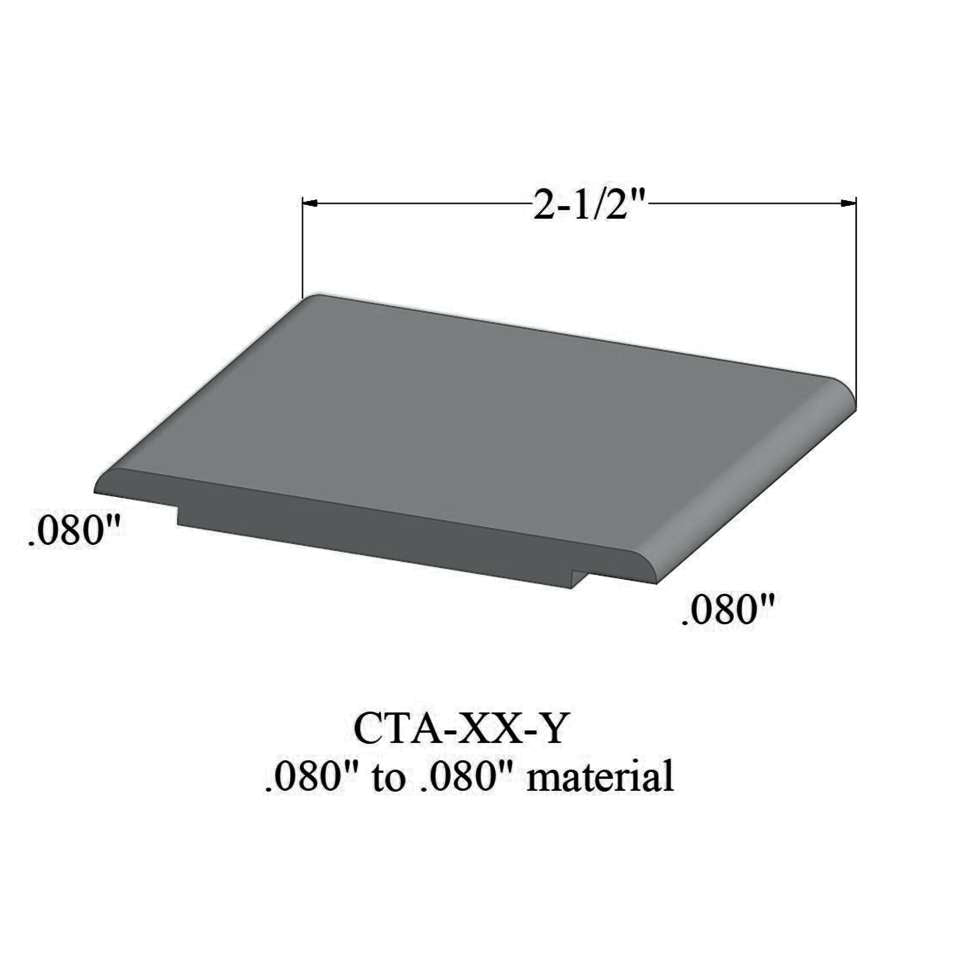 Tarkett - Wheeled Traffic Transitions - CTA 28 Y .080" to .080" material #28 Medium Grey 12'