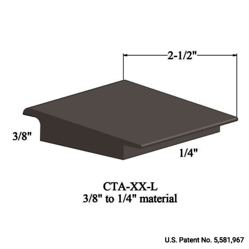 Tarkett - Wheeled Traffic Transitions - CTA 283 L 3/8" to 1/4" material #283 Toast 12'