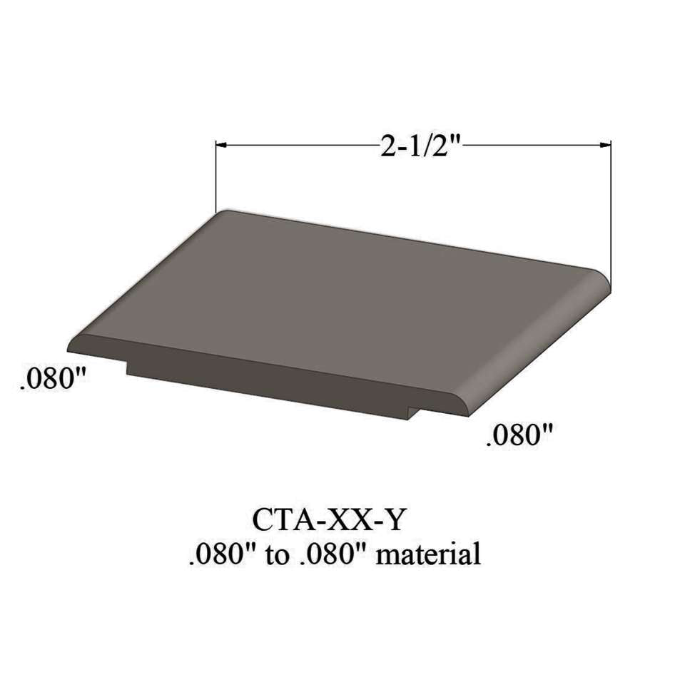 Tarkett - Wheeled Traffic Transitions - CTA 283 Y .080" to .080" material #283 Toast 12'