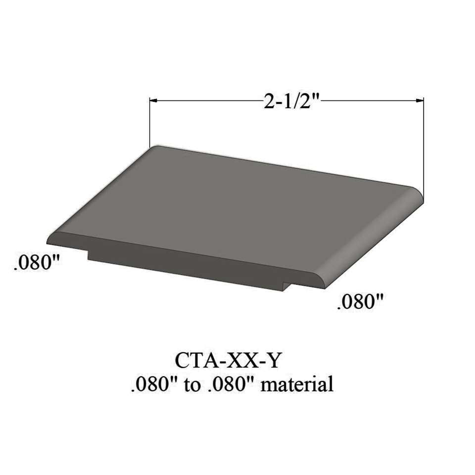 Tarkett - Wheeled Traffic Transitions - CTA 29 Y .080" to .080" material #29 Moon Rock 12'