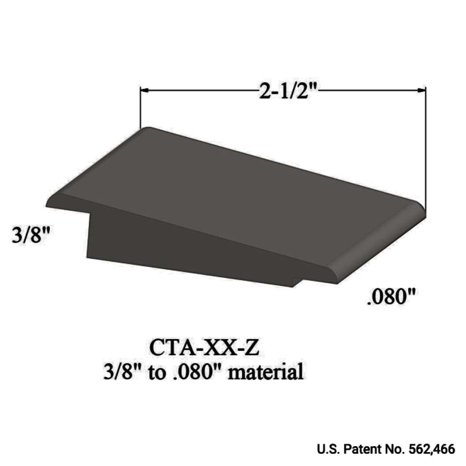 Tarkett - Wheeled Traffic Transitions - CTA 29 Z 3/8" to .080" material #29 Moon Rock 12'