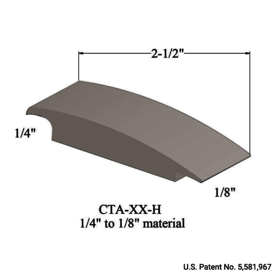 Tarkett - Wheeled Traffic Transitions - CTA 31 H 1/4" to 1/8" material #31 Zephyr 12'
