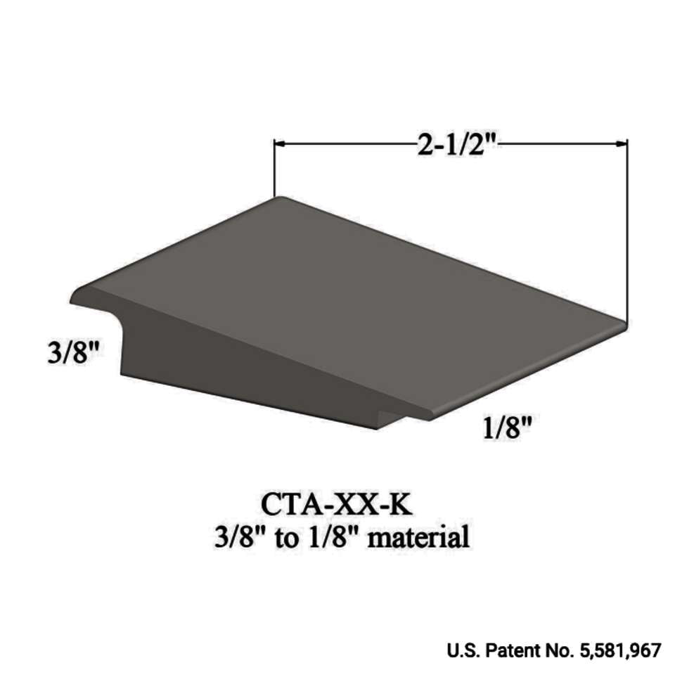 Tarkett - Wheeled Traffic Transitions - CTA 32 K 3/8" to 1/8" material #32 Pebble 12'