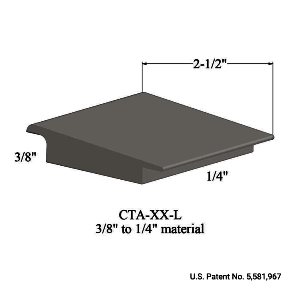 Tarkett - Wheeled Traffic Transitions - CTA 32 L 3/8" to 1/4" material #32 Pebble 12'