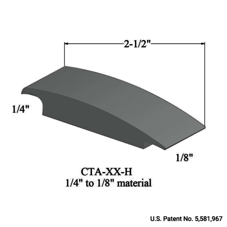 Tarkett - Wheeled Traffic Transitions - CTA 38 H 1/4" to 1/8" material #38 Pewter 12'